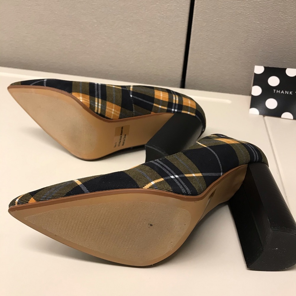 Plaid Block Heels - Picture 6 of 6
